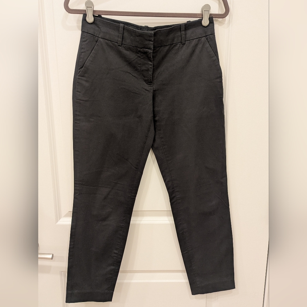 J.Crew Black Cafe Capri Pants